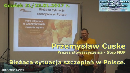 PrzemysławaCuske - prezes stowarzyszenia Stop NOP.
